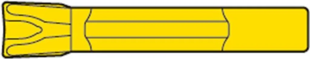 Plaquette amovible revêtement PVD or LCMR 031604-F profondeur 3 mm - 2