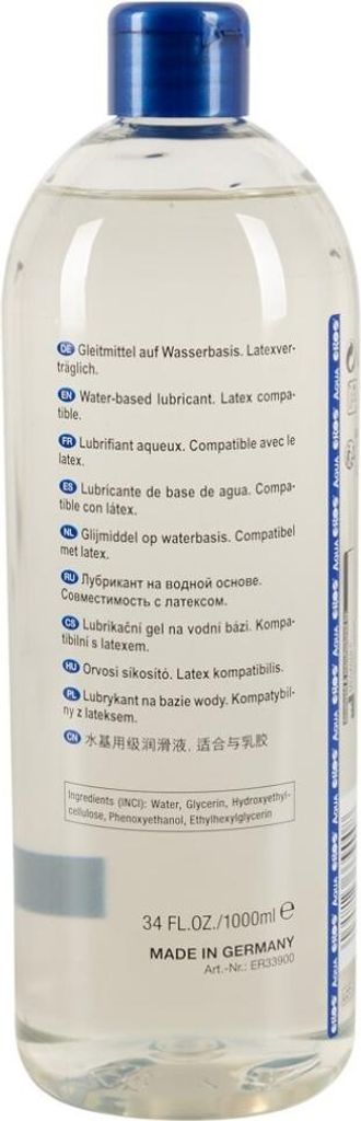 EROS Aqua Flasche incl. Pumpspender 1000ml Gleitgele EROS Aqua Flasche incl. Pumpspender 1000ml Gleitgele