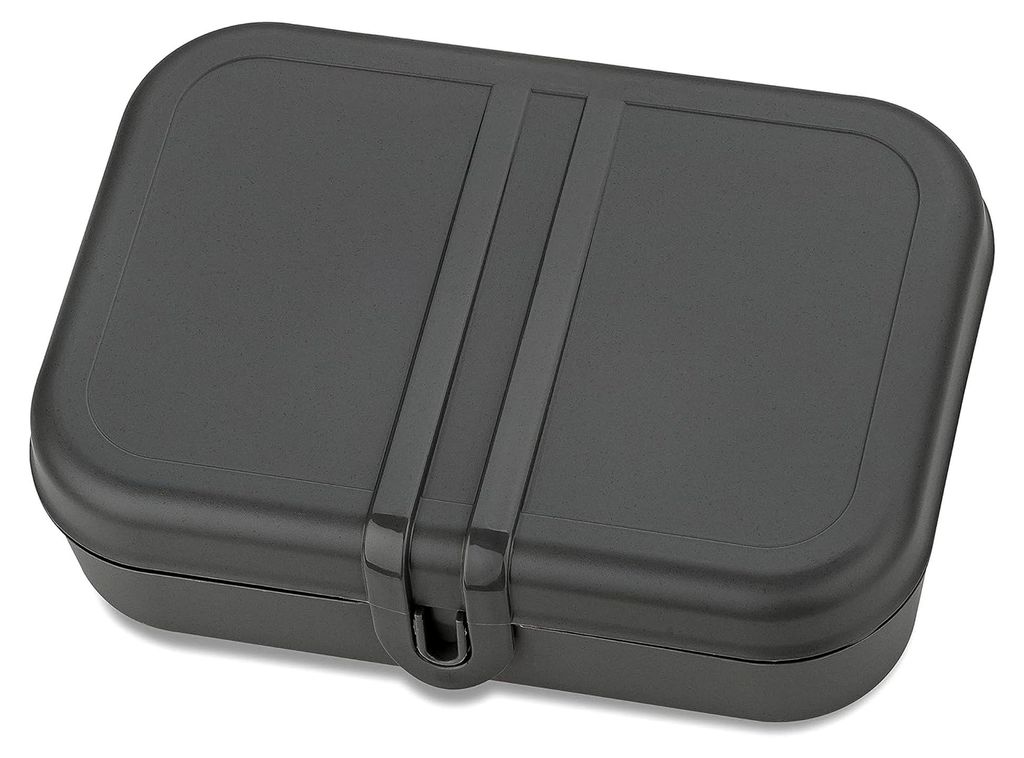 PASCAL L Lunchbox mit Trennsteg in nature ash grey