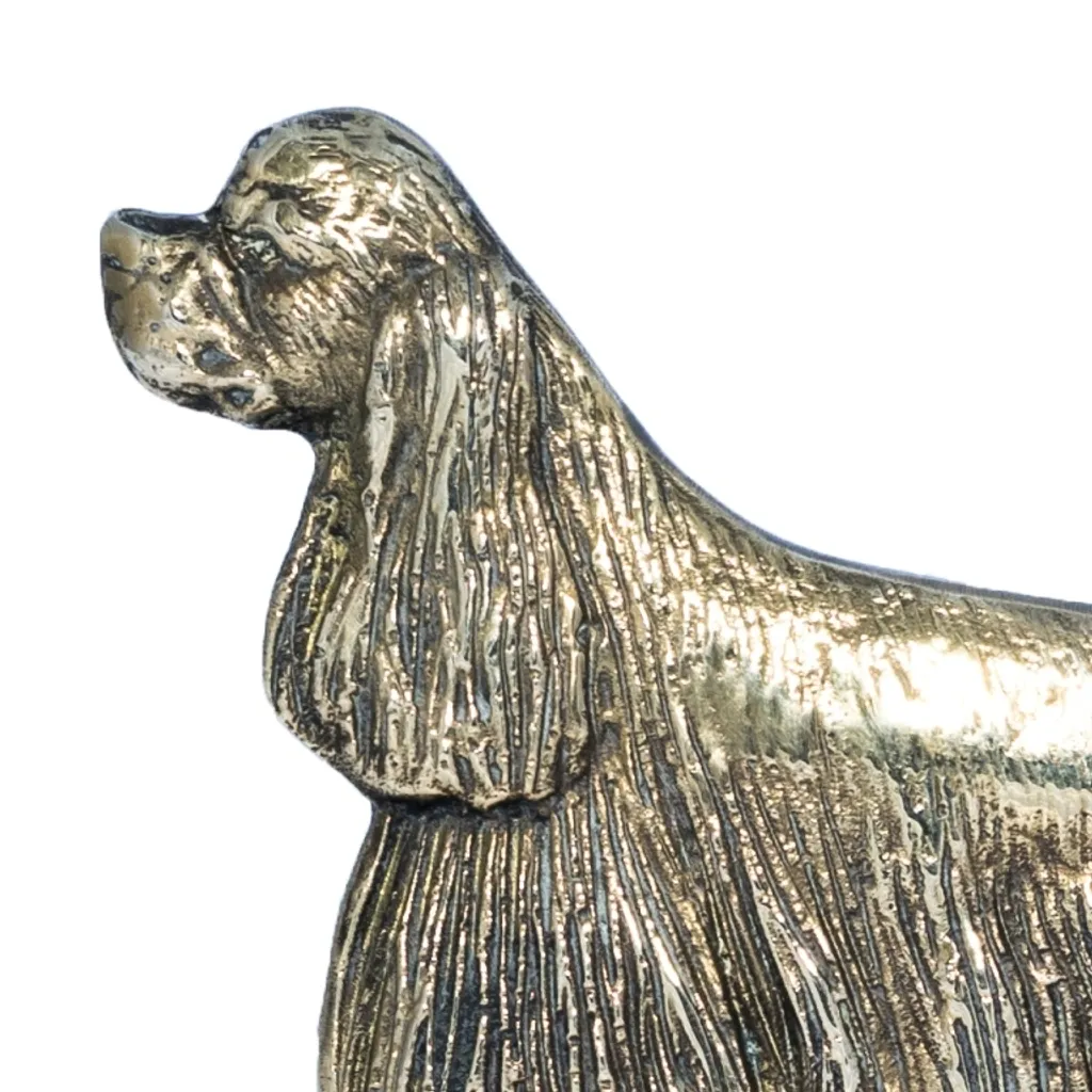 Ganshan Bi Targa in metallo personalizzata con cocker Spaniel This