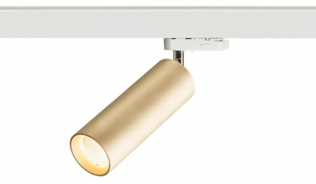 Projecteur LED MAVRO 12W Doré 38 Degrés 3000K pour Rails Trois Circuits