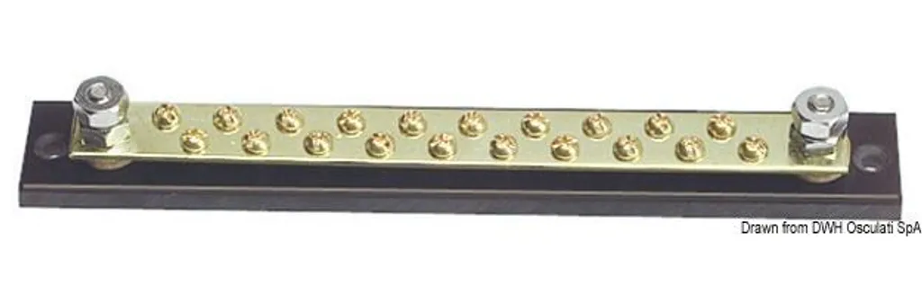 Rail de raccordement électrique 20x4 mm anti-surchauffe tableau