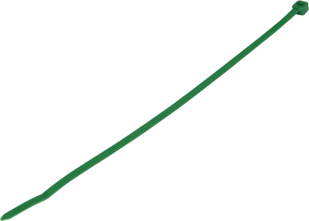 100 Fascette Verdi WKK 200x3.6mm per Giardino e Fai da Te