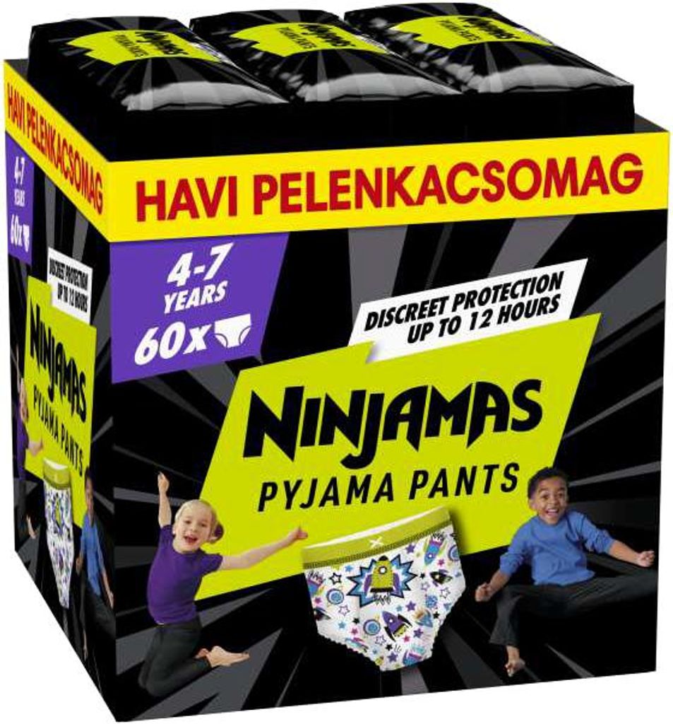 Pampers Ninjamas slaapbroekjes voor jongens, maandbox, 60 Productafbeelding 