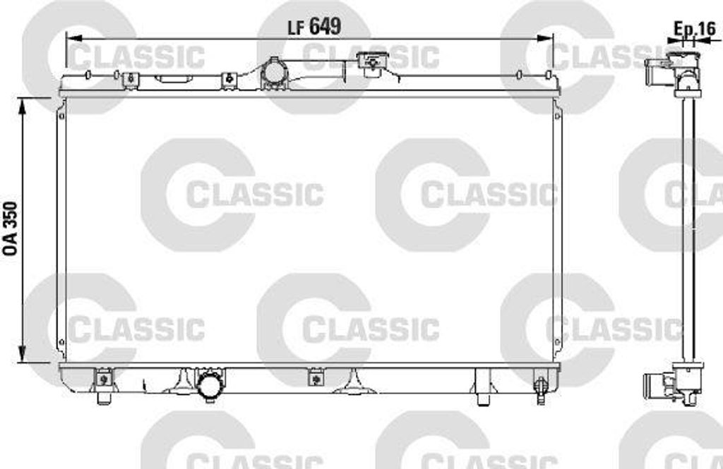 VALEO 231441 Kühler Wasserkühler Motorkühler