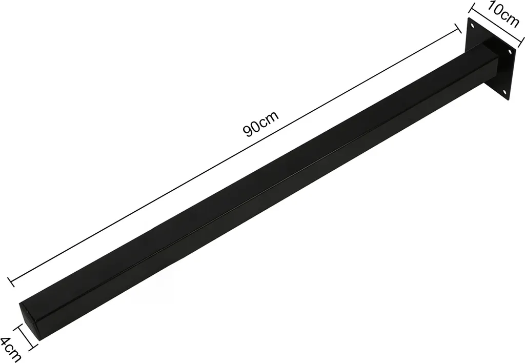 Pieds de table 90cm anti-rayures pour corriger les sols irréguliers