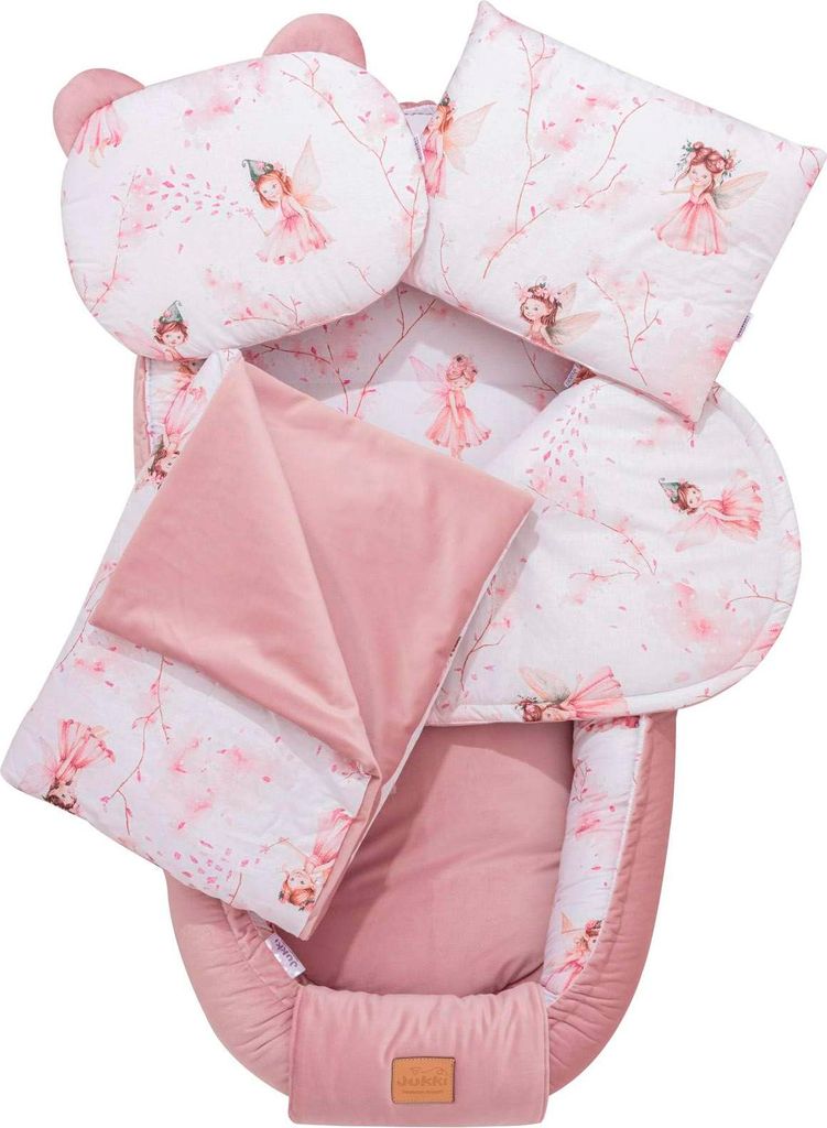 Little Fairy & Smokey Pink Soft Velvet 5-teiliges Set XXL Babynest