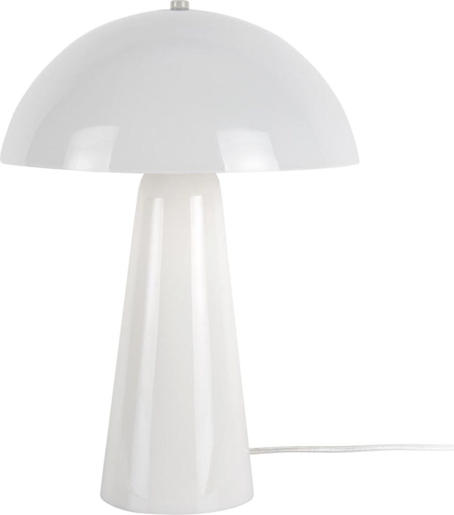 Leitmotiv - Tischleuchte Vidrio Centro - Weiß - 30x30x42cm Tischlampe - Nachttischlampe, Wohnzimmer, Schlafzimmer