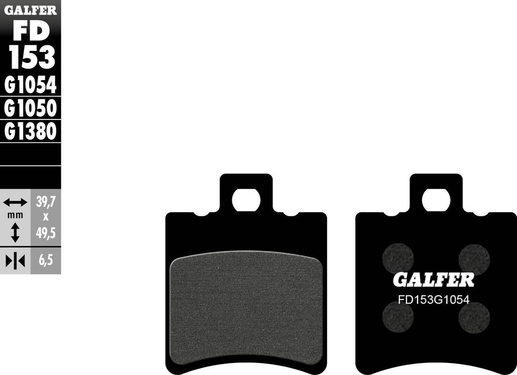 Galfer Bremsbeläge fd153 Bremsbelag fd153 g1054 organisch