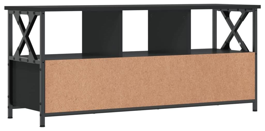 vidaXL Szafka pod TV czarna 102x33x45 cm materiał Zdjęcie produktu 