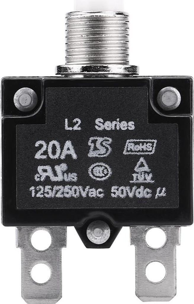 20A 125/250 V Zurücksetzen des Thermoschalterschalters Überstromüberlastungsprotektor für Generator