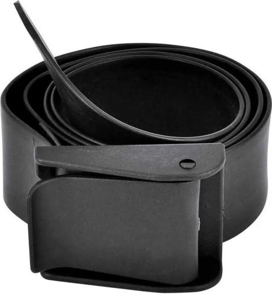 Best Divers Black Rubber Nylon Gürtel Schwarz Schwarz One Size