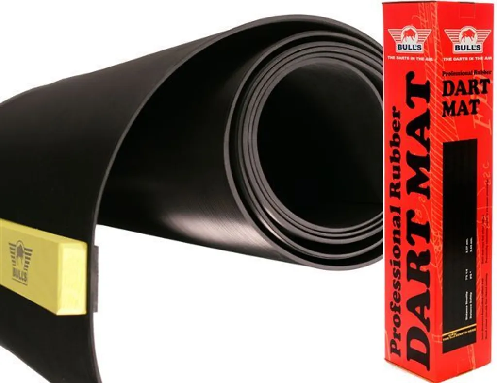Protéger le sol des fléchettes : tapis caoutchouc Matte Taureau oche