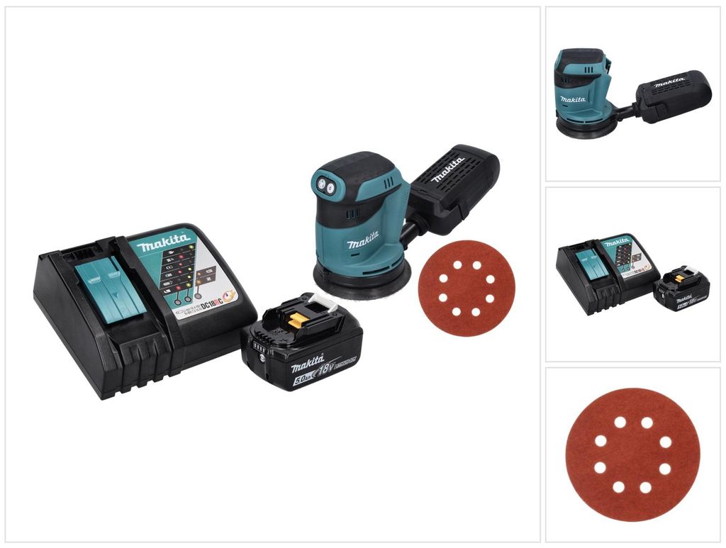 Makita DBO 180 RT1 akumulatorowa szlifierka oscylacyjna 18 Zdjęcie produktu 