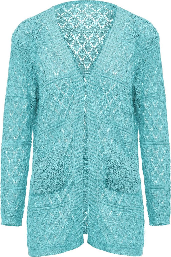 SANIKA cardigan da donna - turchese, XS/S Immagine del prodotto 
