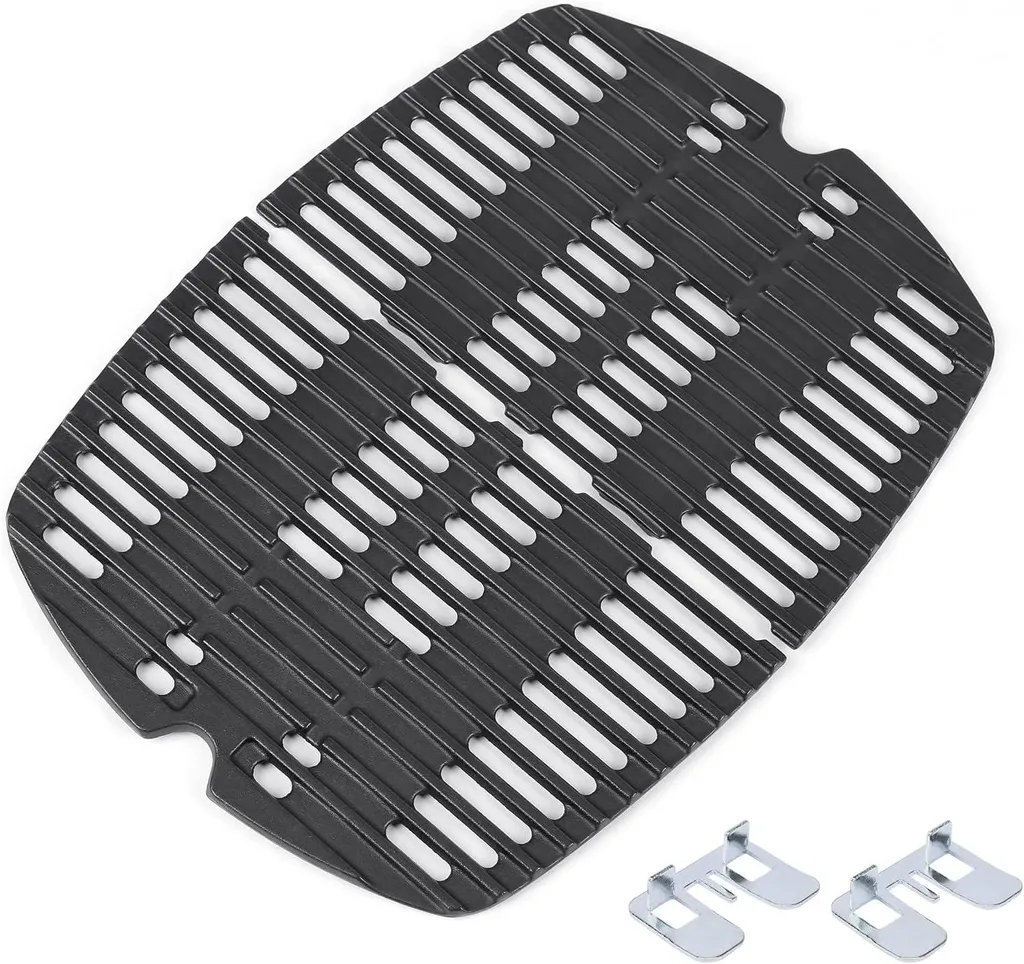Grille en fonte 7644 pour Weber Q100 Q120 Q1000 Q1200 - 32,3 x 21,6 cm
