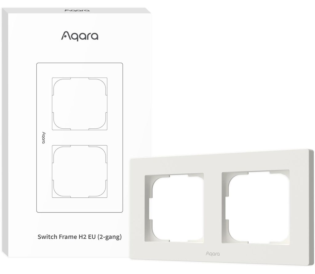Aqara Switch Frame H2 EU (2-voudig) Wit Productafbeelding 