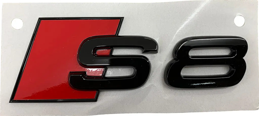 Scritta Nera Audi S8 A8 - Ricambio Originale Black Edition Facile Montaggio