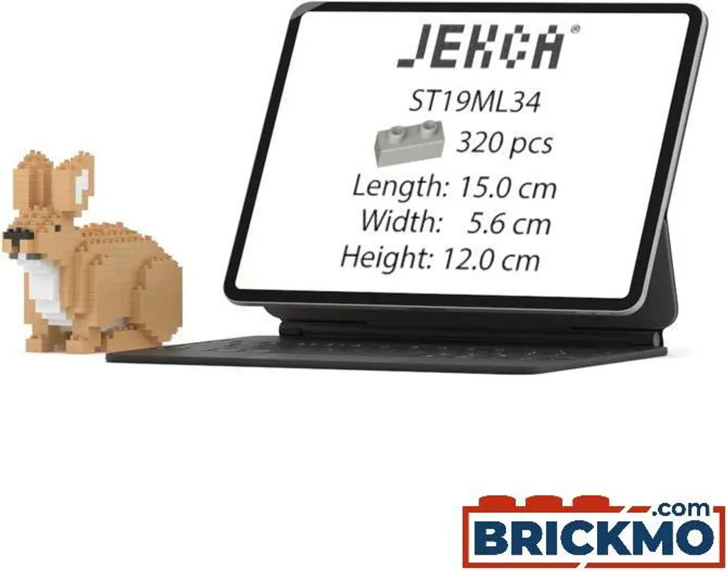 Lapin JEKCA ST19ML34 : Structure Solide avec Briques Verrouillables