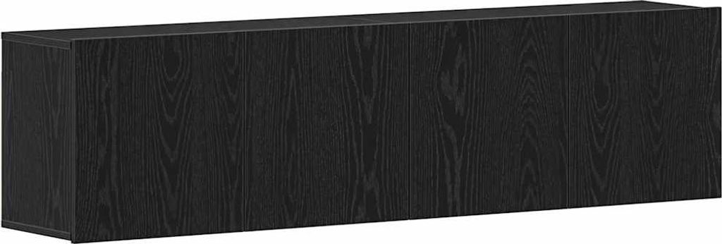TV-Schränke 2 Stk. Schwarze Eiche 160 x 30 x 41 cm Holzwerkstoff