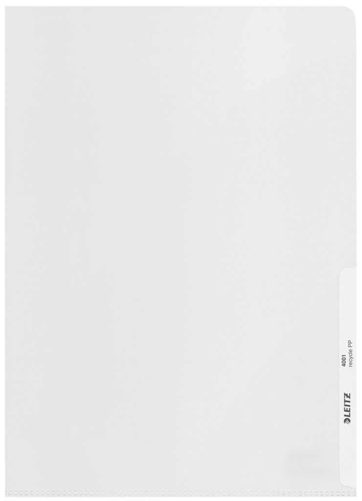 Leitz 4001-30-03 Sichthülle Recycle - A4, PP, genarbt, Immagine del prodotto 