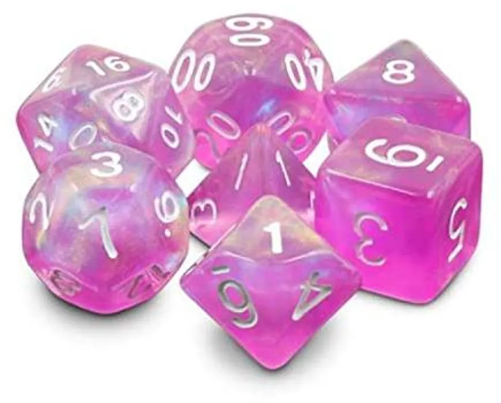 Accessoire JDR : Set de dés Dream in Bloom pour immersion totale en jeu