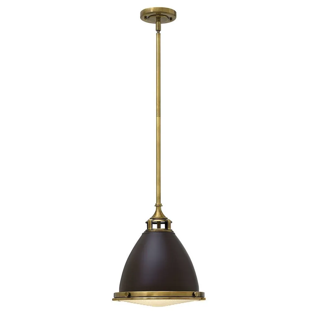 Grand Lustre Marron Amelia Métal 110cm - Éclairage Hinkley E27 60W IP20