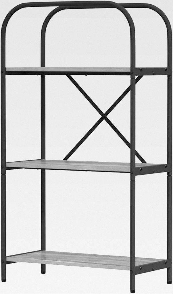 Bücherregal Graues Sonoma 60 x 30 x 109 cm Holzwerkstoff Lagerregal für Garage, Abstellraum, Kellerregal