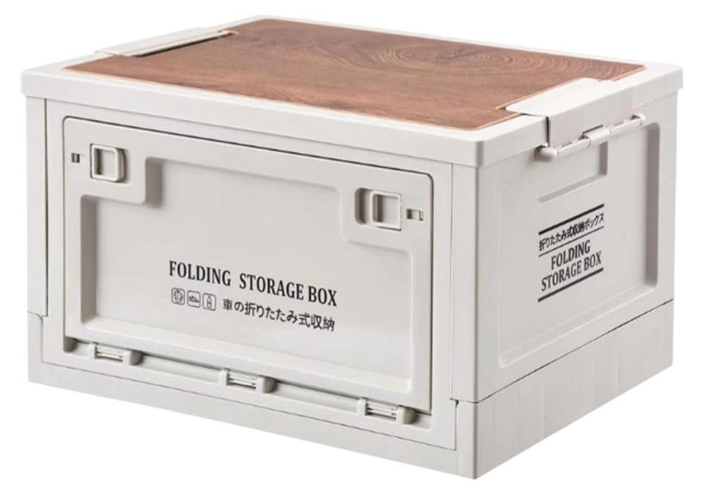 30-Liter-Aufbewahrungsbox, robuste Campingbox, faltbare Aufbewahrungsbox mit Griff und Rollen, für den Koffer, Aufbewahrungs- und Organisationsbox...
