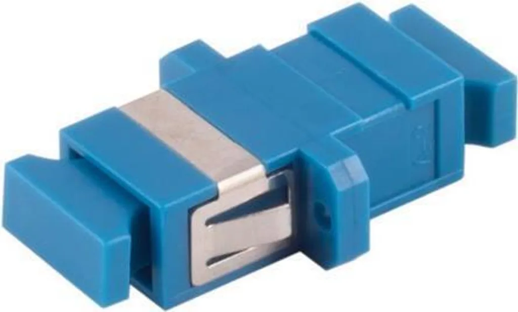 Coupleur Fibre SC-SC Simplex Bleu S/CONN pour Baie Informatique