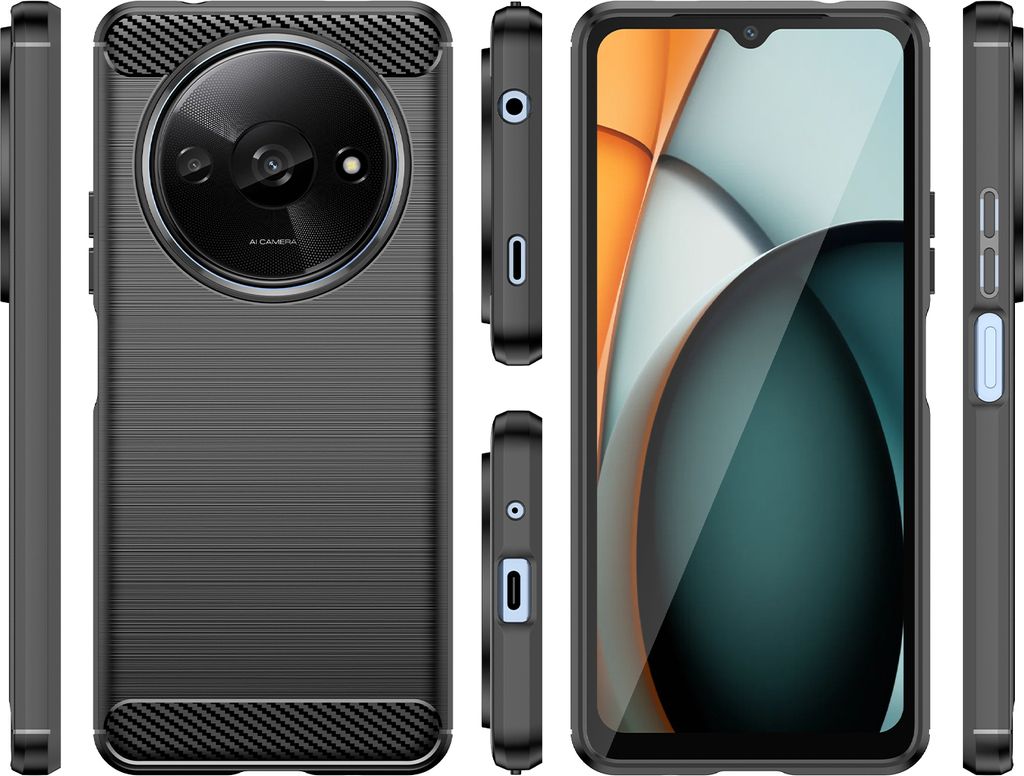 Betterfon Collana Per Smartphone Con Custodia Per Xiaomi Redmi Note 13 Pro 4G - Cordino Regolabile In PPM Con Cover TPU Antiurto, Nero - 2