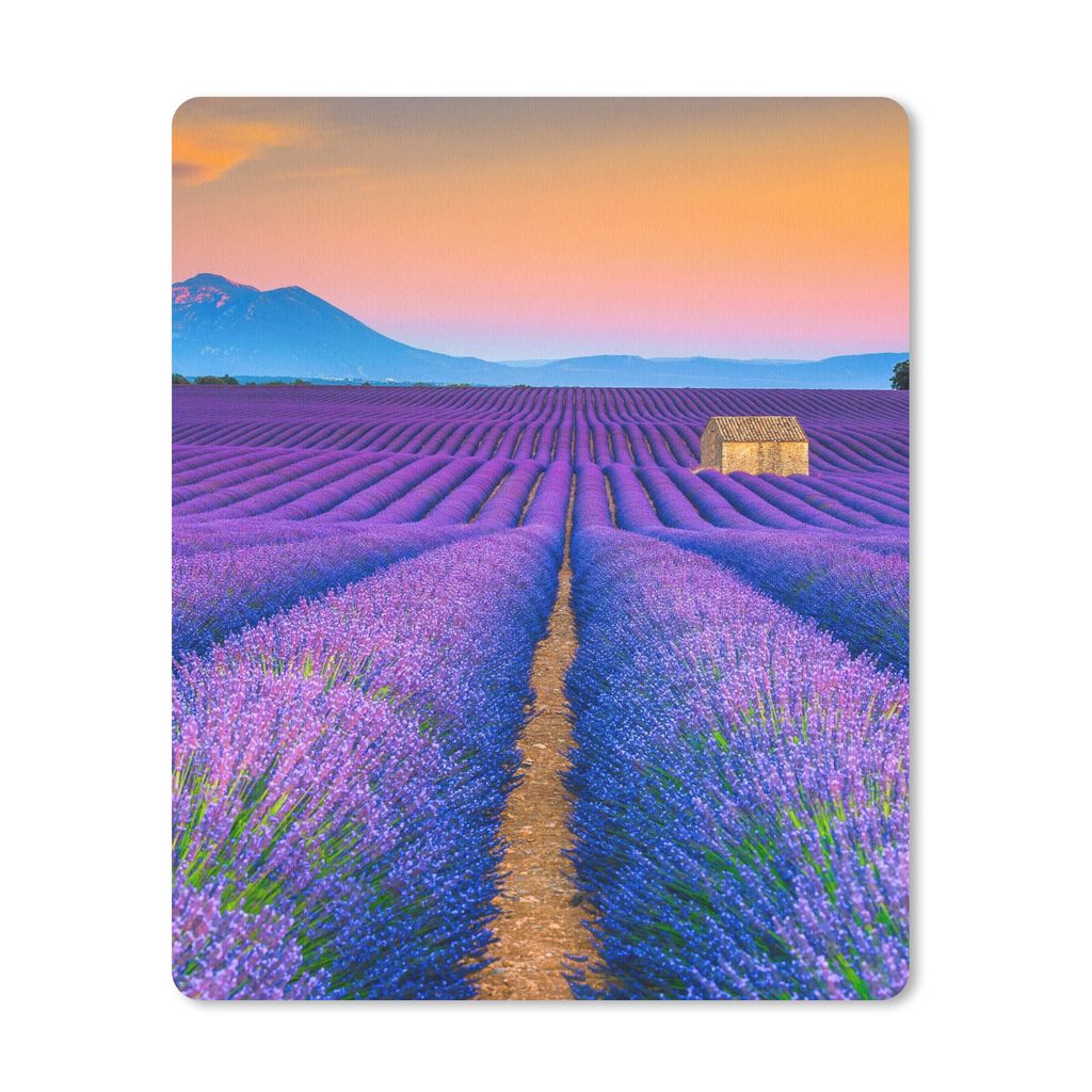 MuchoWow Mauspad Mousepad Lavendel - Lila - Blumen 30x40 cm - Mousepads - Maus Mat - Pad - Mausunterlage - Mausmatten