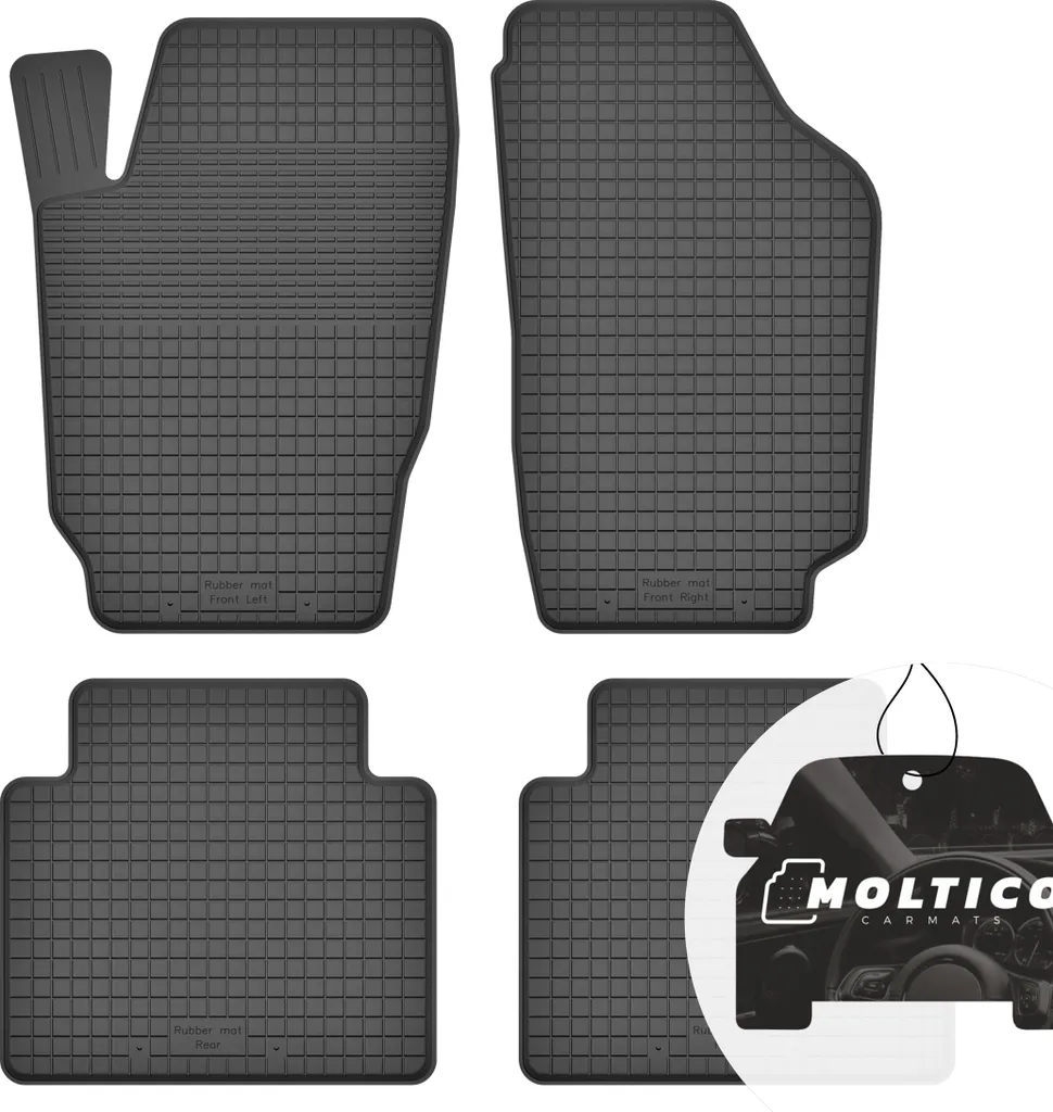 Tappetini in gomma con bordo tappetini per auto tappetini in gomma per auto set di 4 pezzi - per Lancia Lybra 1999-2005
