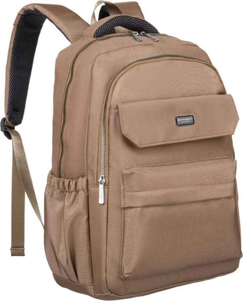 Peterson | Kabinenrucksack, mit verstellbaren Trägern, Beige, 30x40x15 cm
