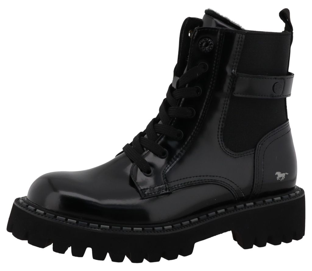 Mustang Damen Elegante Stiefelette 15M0302006 Schwarz Produktbild 