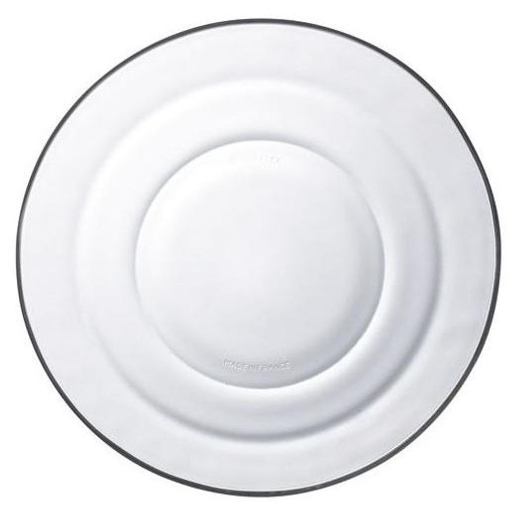 Lys - Assiette creuse en verre transparent x6 - 17,5cm Image du produit 
