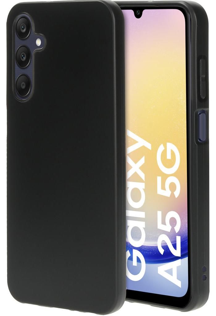 Mobiparts Classic Handyhülle für Samsung Galaxy A25 Hülle Flexibles TPU Backcover - Matt Black