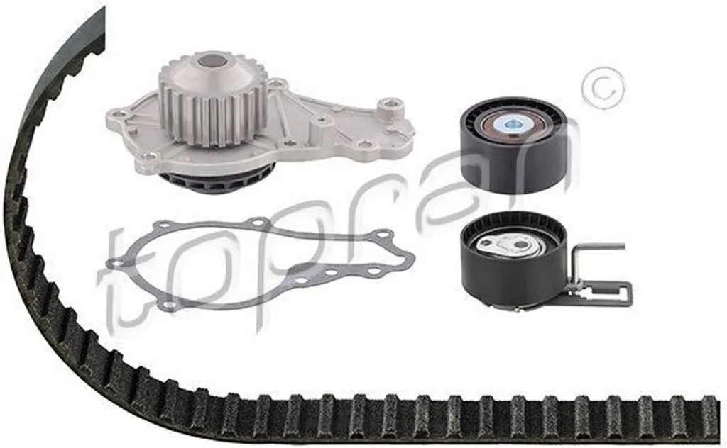 Kit Pompe à Eau et Courroie de Distribution TOPRAN 305 169 pour C3 II