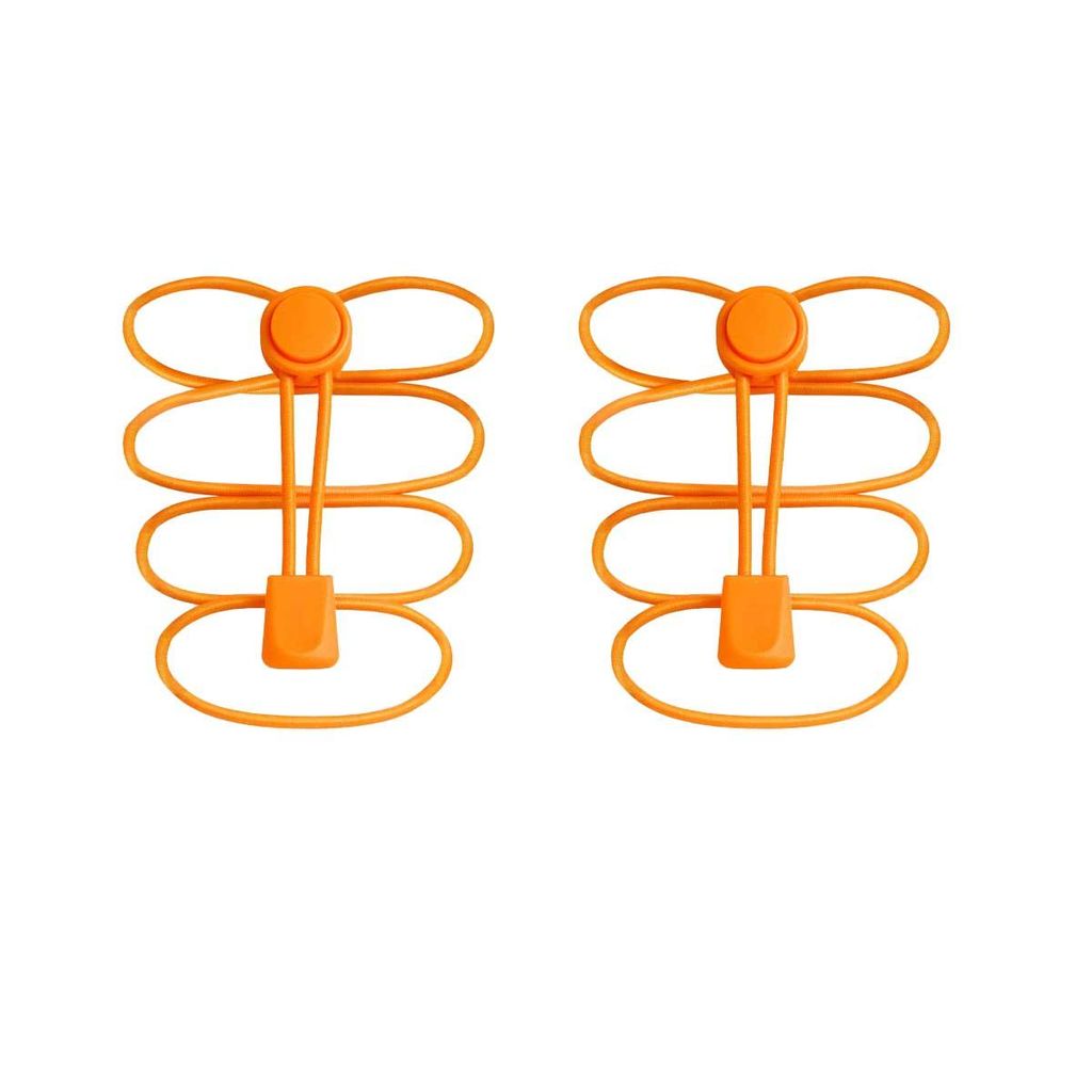Elastische Schnürsenkel mit Schnellverschluss - Orange