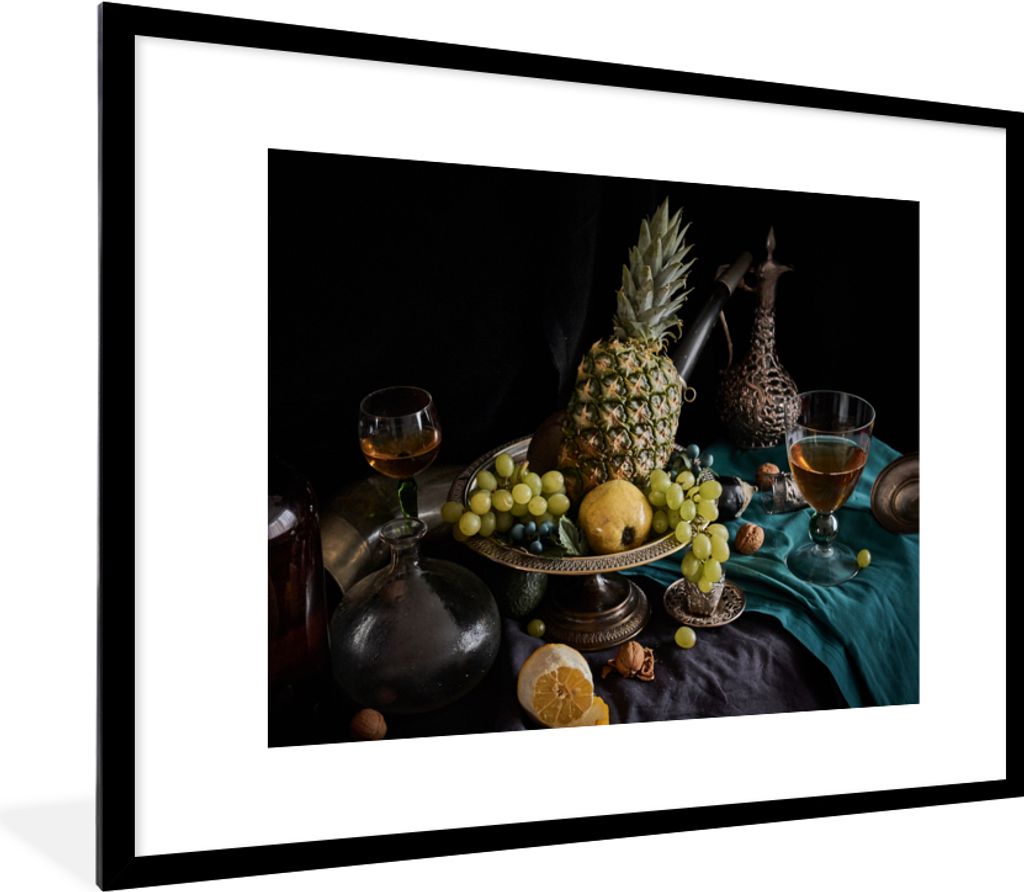 MuchoWow® MuchoWow® Gerahmtes Poster Obst - Wein - Produktbild 