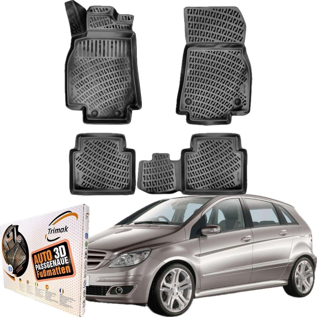 Trimak MERCEDES B-Klasse T245 (2005 - 2011) Gummimatten Autofußmatten