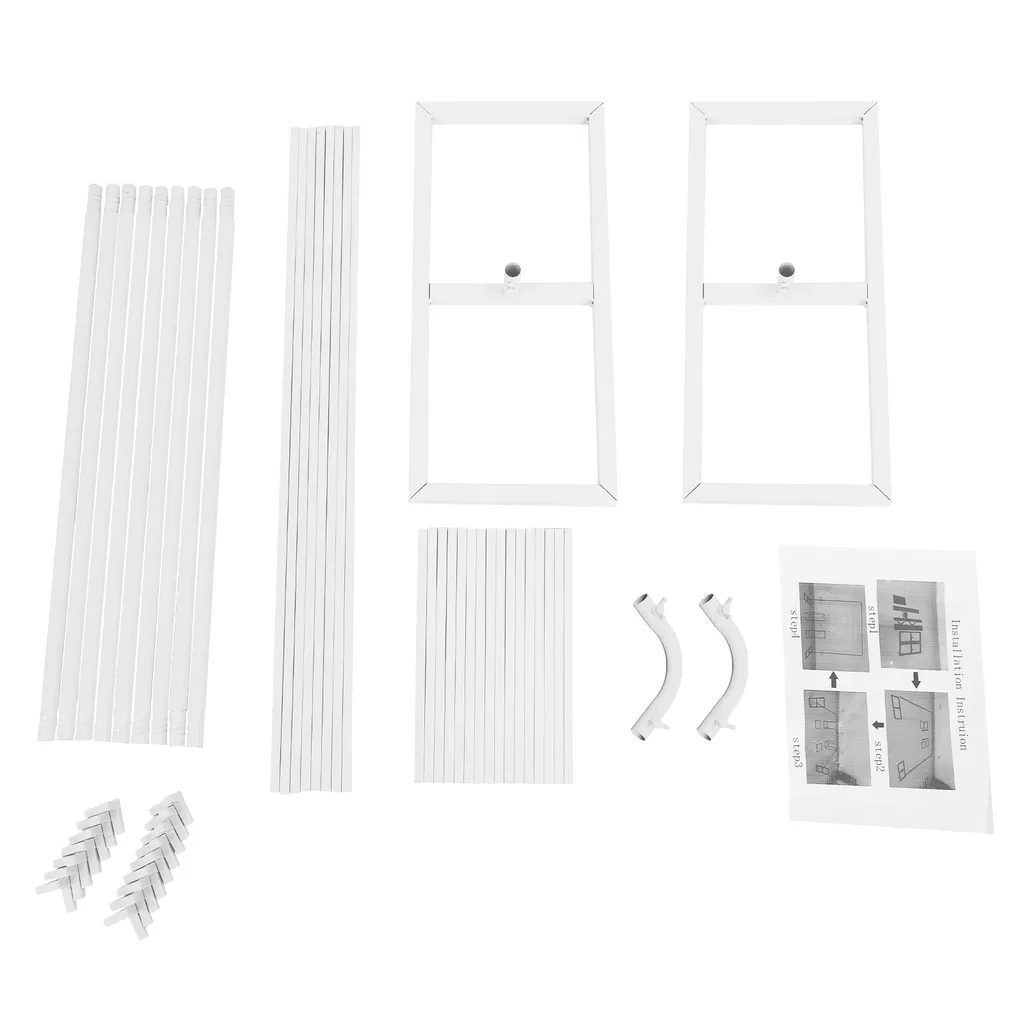 Support Arche en Métal Blanc pour Ballons et Fleurs - 2m x 1.5m