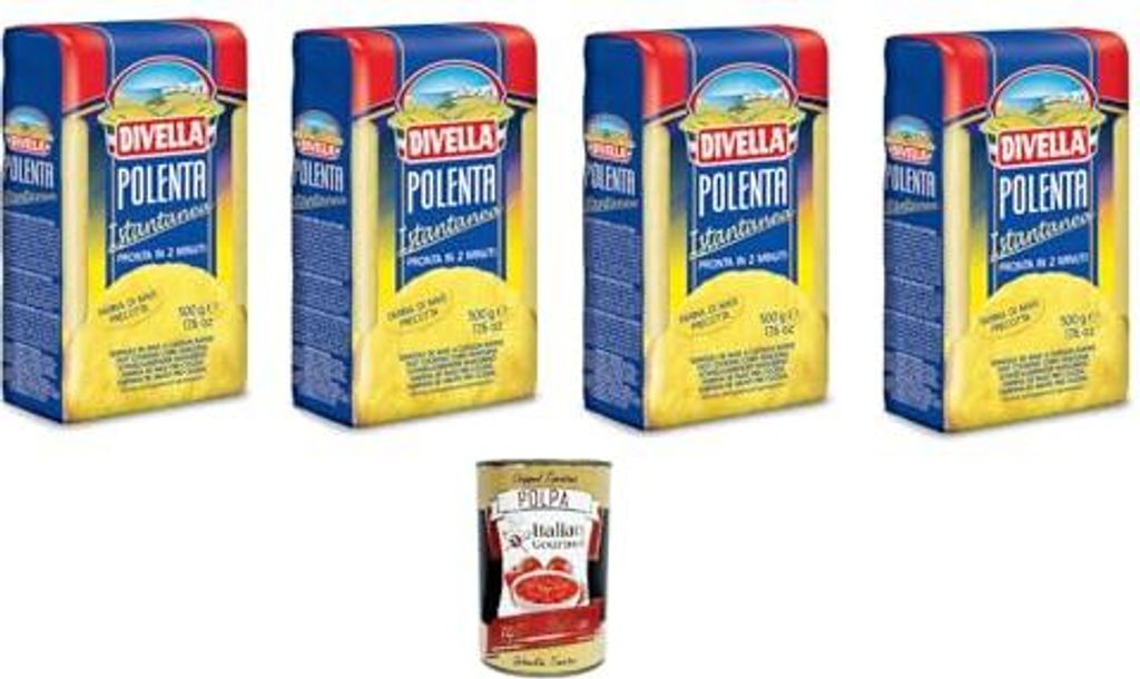 4x DIVELLA INSTANT POLENTA MEHL GR.500 + Italian Gourmet Produktbild 