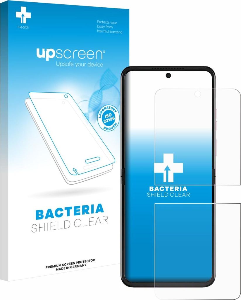 upscreen Schutzfolie für Motorola Razr 2025 Displayschutz Displayschutzfolie Folie Klar antibakteriell