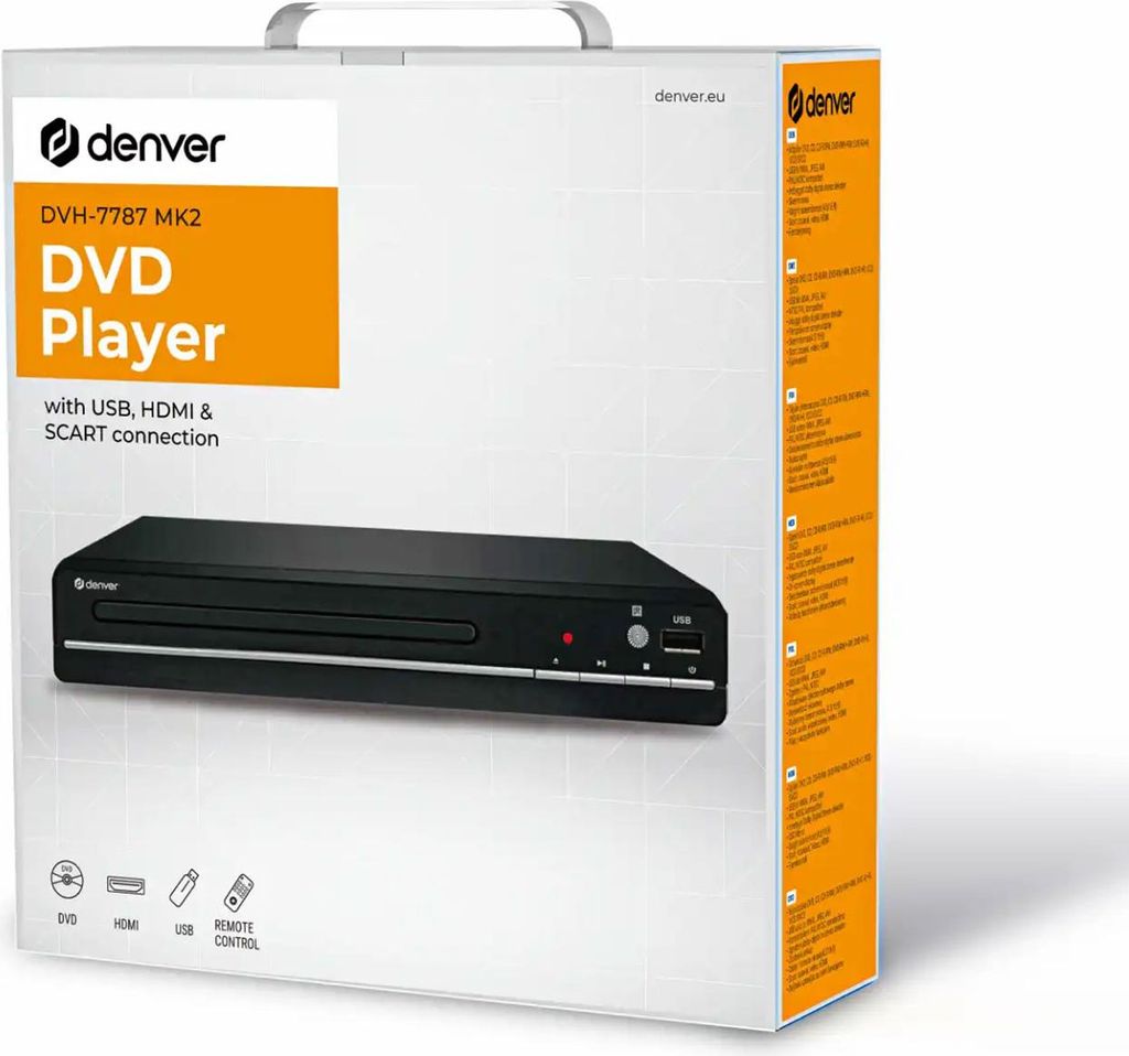 Denver DVH-7787MK3, Full HD, NTSC, PAL, 1920 x 1080 (HD Obrázok produktu 