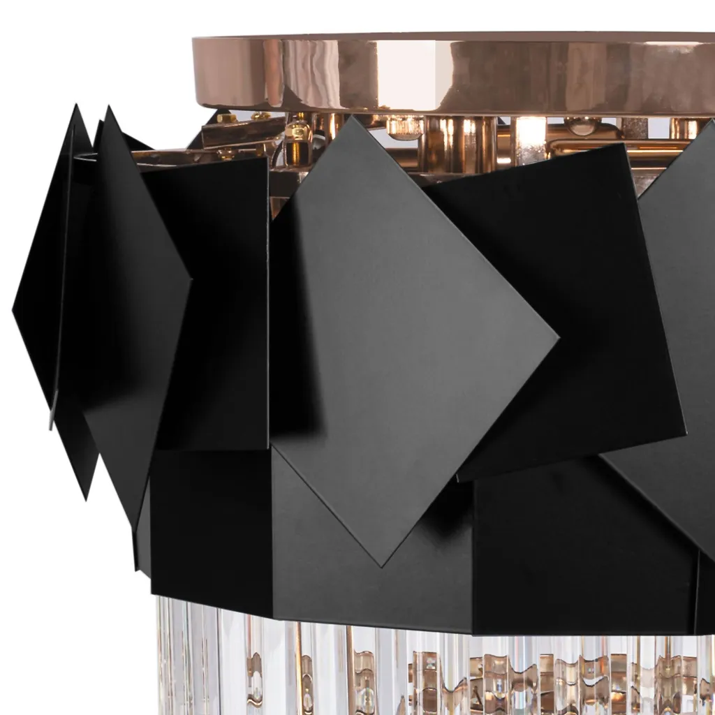 Lampe Suspendue Dorée Toolight APP1309-C - Éclairage Chic Salle à Manger - 5
