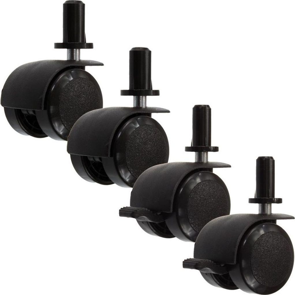 Babybetträder - schwarz 4er Set Produktbild 