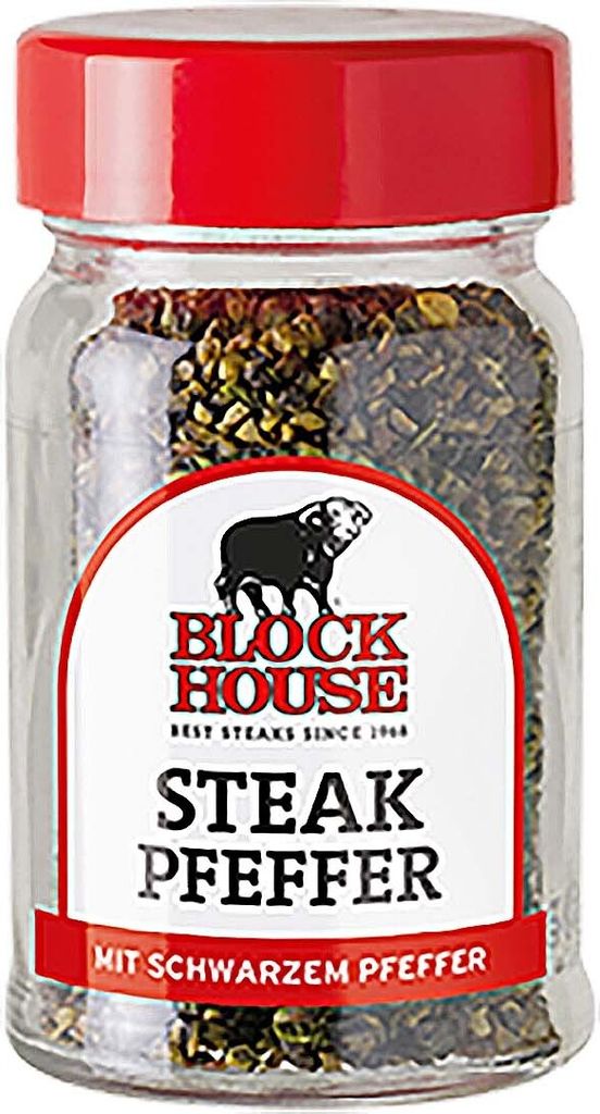 BLOCK HOUSE Steakpfeffer, 50g Glas Produktbild 