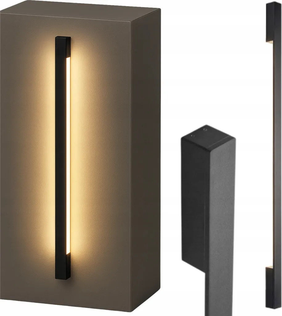 Applique murale LED 100 cm design moderne noir IP65 lumière très chaude