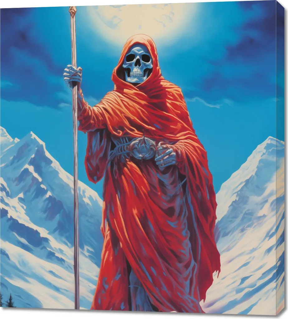 Quadro 90x100 cm Guardiano della Luna di Montagna